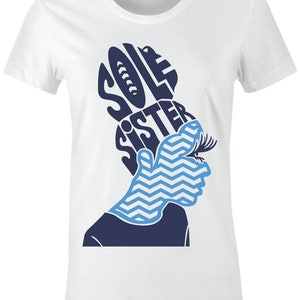 Sole Sister 4 &quot;Harmony&quot; Juniors/Women T-Shirt to Match Jordan 9 &quot;UNC&quot;