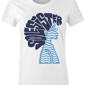 Sole Sister 1 &quot;Revolution&quot; Juniors/Women T-Shirt to Match Jordan 9 &quot;UNC&quot;