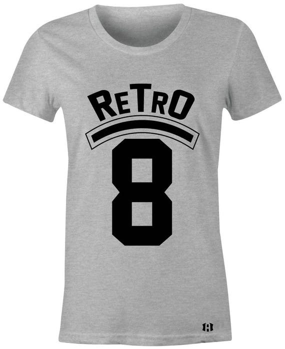 Retro 8 Juniors Women s T Shirt to Match Jordan 8 Cool Grey