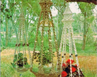 Hangtafel macramépatroon jaren 70 woondecoratie macramé pdf. NEDERLANDS