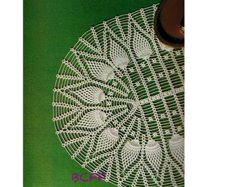 Crochet Pattern - Doily Pineapple Thread Crochet - Shabby Chic Oval Doily Home Decor - Crochet Pattern PDF