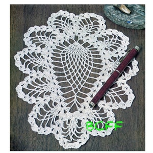 Pineapple Doily Motif Crochet Pattern Thread Crochet Pattern Home Decor crochet PDF Crochet Pattern image 1