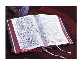 Crochet Pattern Bookmarks Religous Star of David and Cross PDF Crochet Pattern