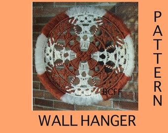 Vintage Macrame Pattern - Wall Hanging Pattern - 1970's Macrame Pattern - PDF Macrame Pattern