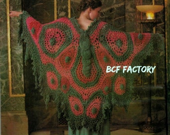 Crochet Shawl Pattern BOHO Crochet pattern Womens Wrap PDF Crochet Pattern Instant Download
