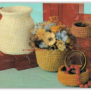 Crochet Basket Patterns  - Twice Crocheted - Home Crochet Baskets PDF Crochet Pattern Almost Free