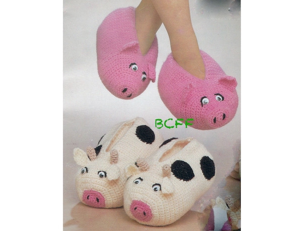 cow slippers for adults