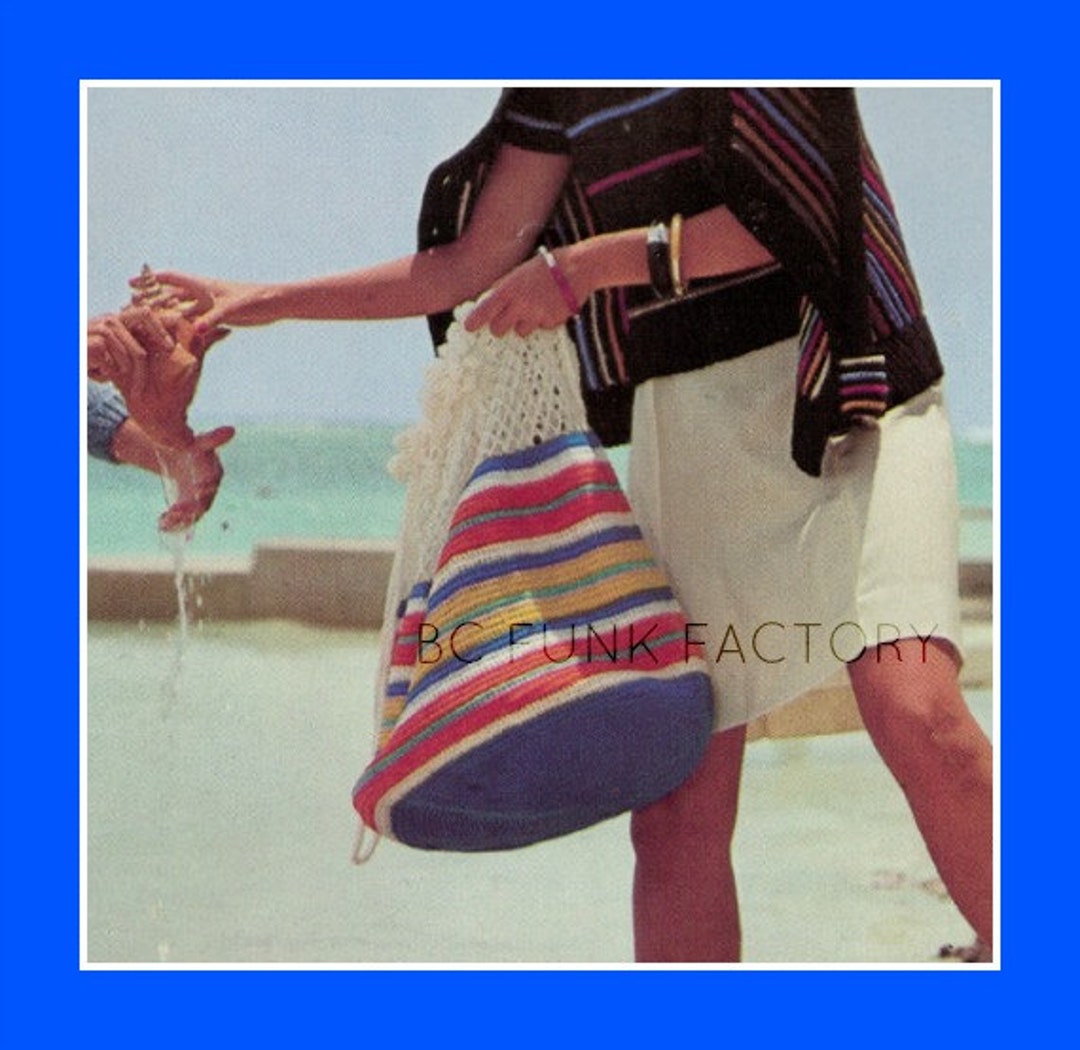 Beach Bag Crochet Pattern Beach Tote Bag Summer PDF Crochet Pattern ...