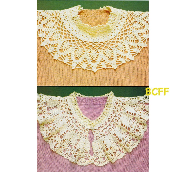 Crochet Collar Pattern Women's Victorian Style Collars PDF Crochet Pattern Instant Download