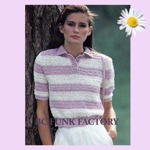 Crochet Pattern Womens Top Summer Vintage Crochet Pattern PDF