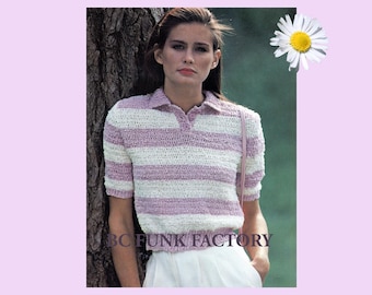 Crochet Pattern Womens Top Summer Vintage Crochet Pattern PDF