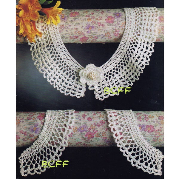 Collar and Cuffs Crochet Pattern - Vintage Ladies Collar - Thread Crochet PDF Crochet Pattern Instant Download