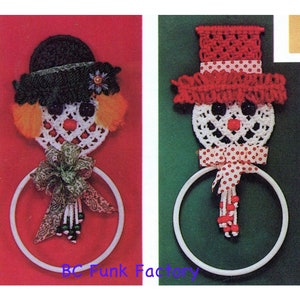 Macrame Pattern - Frosty & Frostina Macrame Pattern Christmas Macrame PDF Pattern DIY Macrame PDF