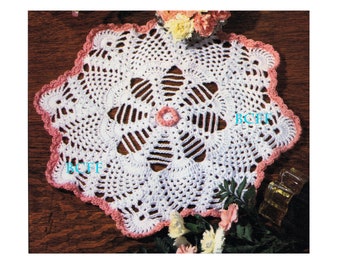 Pineapple Doily Crochet Pattern - Thread Crochet Pattern Home Decor crochet - PDF Crochet Pattern