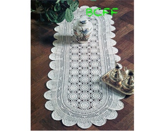 Doily Crochet Pattern - Vintage Oval Runner Pattern Thread Crochet Pattern Home Decor PDF Crochet Pattern