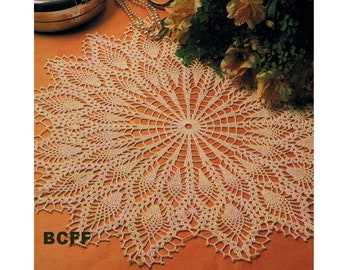 Vintage Pineapple Doily Crochet Pattern - Home decor Crochet PDF Crochet Pattern Instant Download