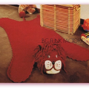 Teppich Häkelanleitung Tamed Lion Teppich Wohnkultur häkeln - PDF Häkelanleitung Digital Crochet Instant Download