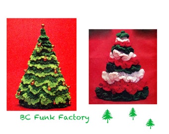 Crochet Pattern - Christmas Trees Crochet - Holiday Crochet - Home Decor Crochet - Printable Crochet Pattern