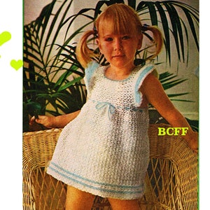 Girls Ruffly Dress Crochet Pattern Toddler Summer Dress PDF Crochet Pattern Instant Download