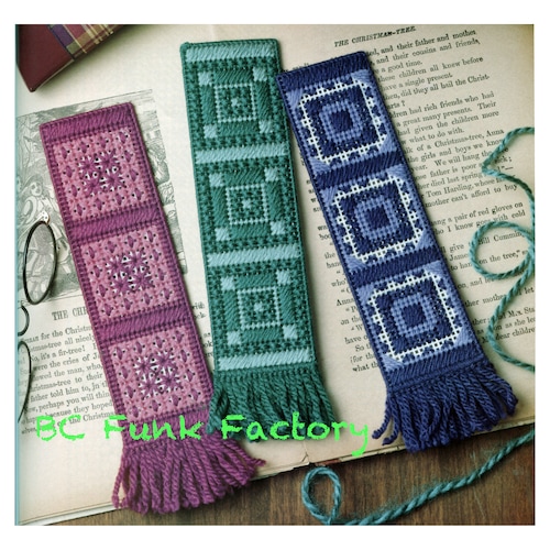 Plastic Canvas Pattern Bookmarks in Plastic Canvas Pattern Etsy