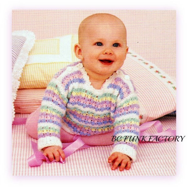 Baby Pullover Crochet Pattern Baby Sweater - 6 Months to 2 years Toddler PDF Crochet Pattern Instant Download