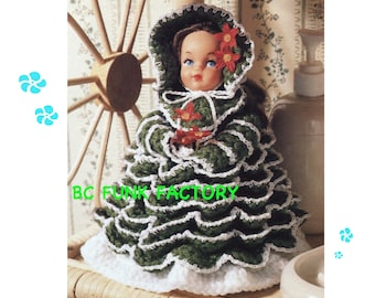 Doll Crochet Pattern - 7 1/2 Inches Tall  - Home Decor Crochet - Air Freshener Doll Pattern - PDF Crochet Pattern