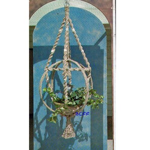 Macrame Plant Hanger Pattern 1970&#39;s Home Decor Macrame - PDF Macrame Pattern Instant Download