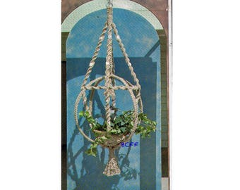 Macrame Plant Hanger Pattern 1970's Home Decor Macrame - PDF Macrame Pattern Instant Download
