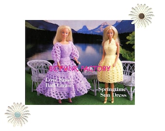 Crochet Pattern Doll clothes Fashion Doll Summer Dresses 11 1/2" Clothes for Teen Doll ENGLISH PDF Crochet Pattern