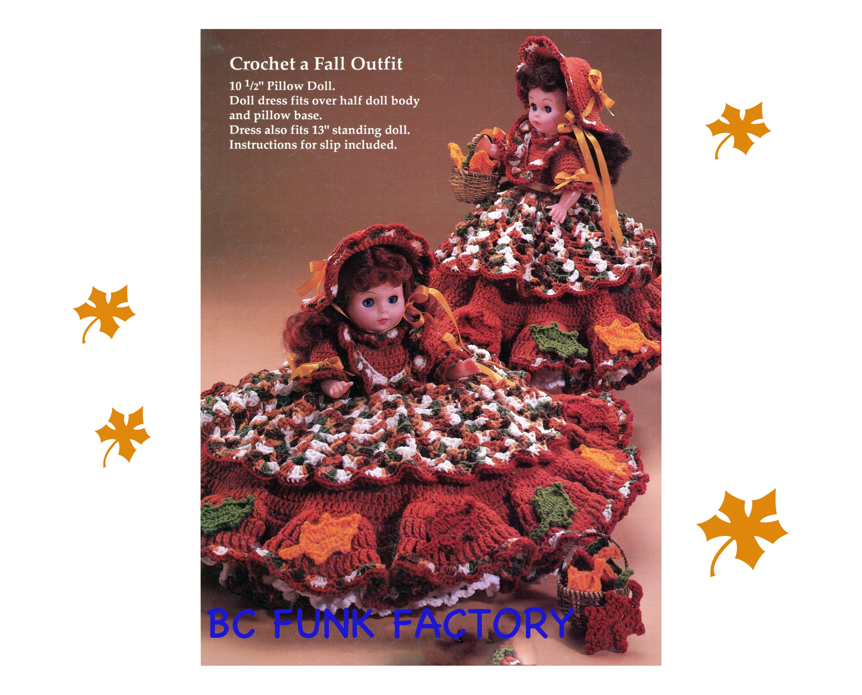 crochet bed doll dress patterns Large Vintage Bed Doll Blue Turquoise & White Hand Crochet Dress 12