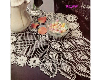 Doily Crochet Pattern  Pineapple Table Cover Home Decor Crochet PDF Crochet Pattern