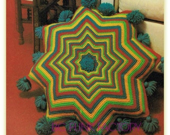 Vintage Crochet Pattern Moroccan Floor Pillow Pattern Home Decor Crochet PDF Crochet Pattern Digital Crochet Pattern Almost Free