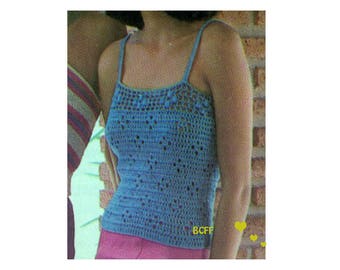 Women's Tank Top Crochet Pattern Boho crochet pattern PDF Crochet Pattern Instant Download
