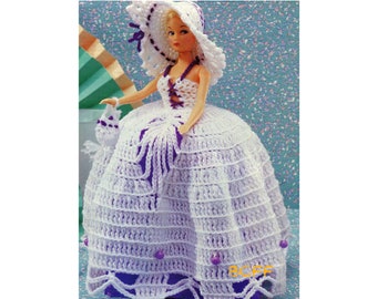 Crochet Pattern  Doll Clothes Dress Pattern, Fashion Doll Dress Crochet, 11 1/2" Teen Doll Crochet English PDF Crochet Pattern