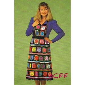 Frauen häkeln Schürze häkeln Oma Quadrat Schürze Häkelanleitung Hostess Geschenk PDF Digital Pattern Instant Download