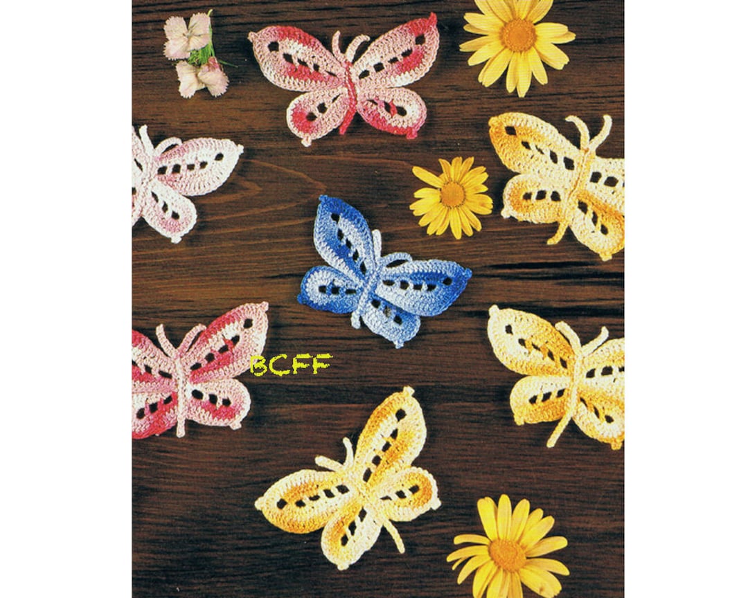 Butterfly Crochet Pattern Butterfly PDF Crochet Pattern - Thread ...