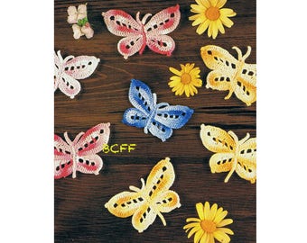 Butterfly Crochet Pattern Butterfly PDF Crochet Pattern - Thread Crochet pattern Vintage Crochet