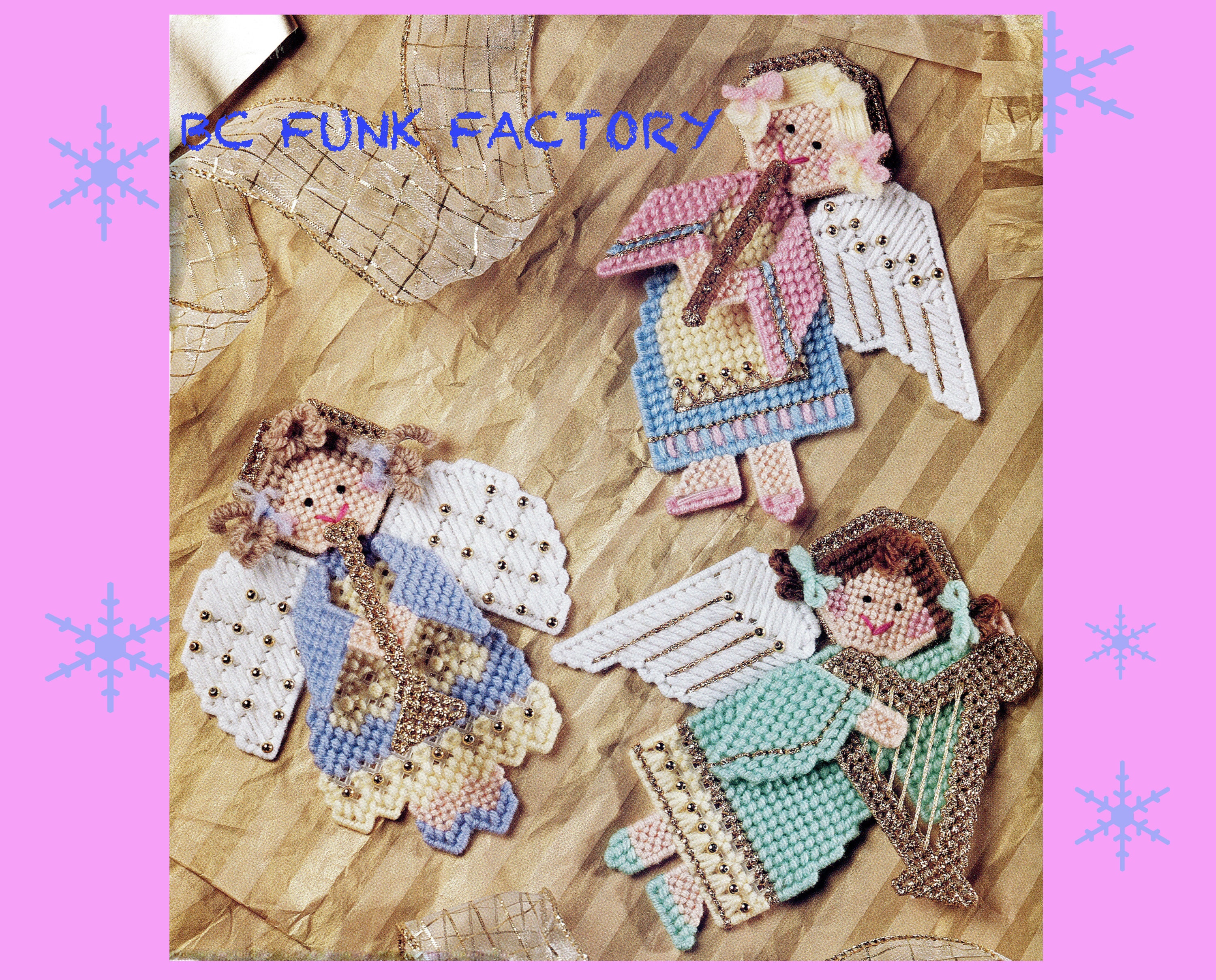 Angel of the Stars Plastic Canvas Pattern – Cardinal House Stitches