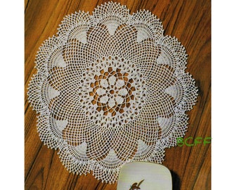 Thread Crochet Pattern - Thistle Flower Doily - Round Doily - Home Decor Crochet - Shabby Chic - PDF Digital Crochet Pattern