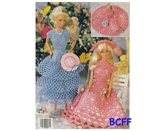 Crochet Doll Clothes Pattern - Fashion Doll - 11 1/2&quot; Teen Doll Clothes Pattern - PDF Crochet Pattern Instant Download
