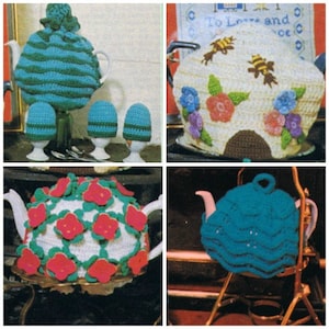 Häkelanleitung Teewärmer Vintage Teewärmer 3 zum Häkeln von 1 zu strickender PDF Häkelanleitung