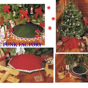 Schema all&#39;uncinetto per gonne per albero di Natale, schema all&#39;uncinetto vintage in PDF