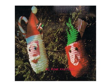 Santa and Elf Tote Christmas Stocking Crochet Patterns Vintage 1970's Christmas Home Decor Digital PDF Crochet Pattern