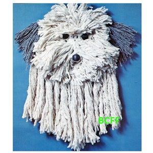 Vintage Macrame Pattern - Macrame Wall Hanging Pattern - Shaggy Dog Wall Hanging PDF Macrame Pattern