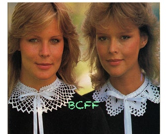 Thread Crochet Collar Pattern - Womens Vintage Detachable Lace Collars - PDF Crochet Pattern