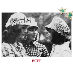 May include: Black and white photograph of three people wearing plaid shirts and hats. One person wears glasses on their hat. The image has the text "BCFF" at the bottom.