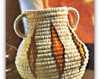 Macrame Rope Basket Pattern Home Decor Macrame Basket Macrame PDF Pattern Printable Download