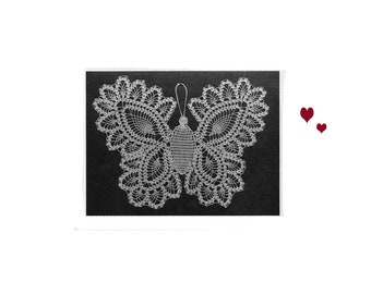 Butterfly Doily Crochet Pattern - Thread Crochet Pattern -  Home Crochet Pattern - PDF Crochet Pattern Printable Download