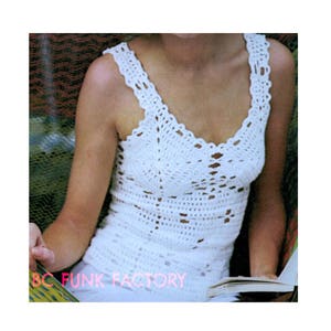 Camisole Top Crochet Pattern Women&#39;s&#39; Sizes 6-8-10-12-14 Summer PDF Crochet Pattern Digital Crochet Download