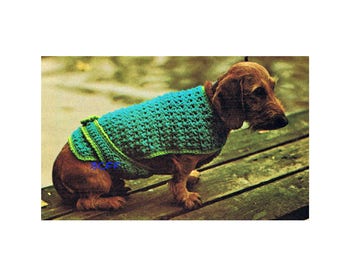 Dog Coat Crochet Pattern Winter Dog Wear Digital Pattern Instant Download on Etsy